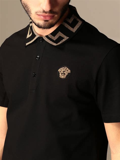 versace mens polo|versace men's polo shirt sale.